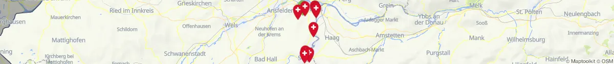 Map view for Pharmacies emergency services nearby Kronstorf (Linz  (Land), Oberösterreich)